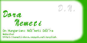 dora nemeti business card